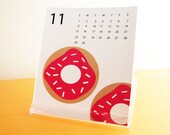 2009 Doughnut Desktop Calendar--Calendar Pages Only and FREE SHIPPING