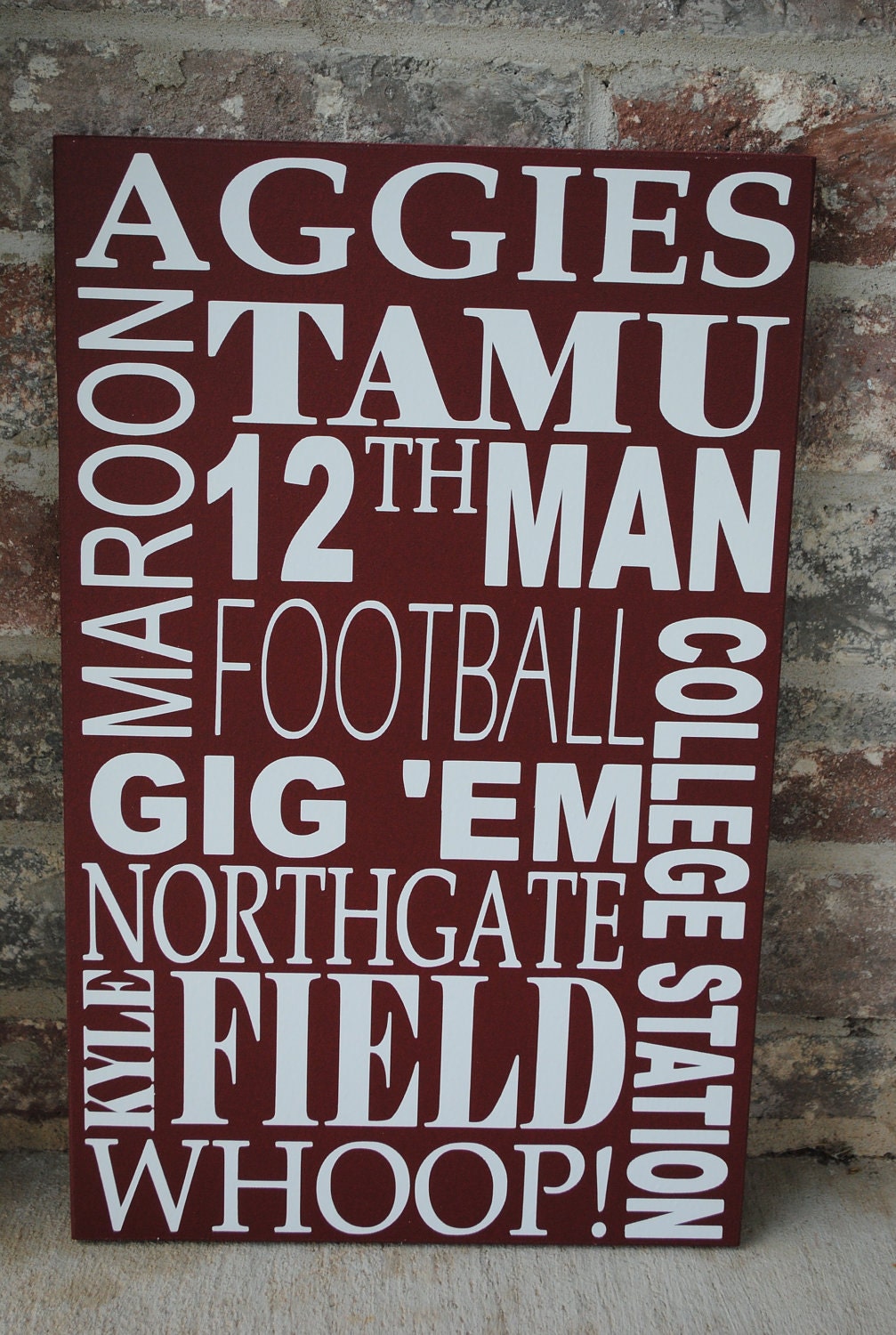 Subway Art Finished Sign--Customize your own--vinyl---pick your school