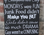 Subway Art Finished Sign, Wouldn't life be perfect Quote, Funny Sign, Shabby Chic Art