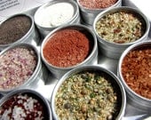 new - gourmet artisanal salts kit. add savory flavor to your baking and cooking - gift set of 15