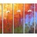 Original Large Abstract Painting Flowers...ready to hang...50 x 30 .. Dreaming Comes Easily