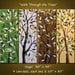Original Abstract Landscape Trees Paintings - 30 x 40, Arrives ready to hang,  "Walk through the Trees"