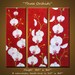 Art Original Large Abstract Modern Contemporary Garden Flowers Floral ... 30 x 30 ... 3 canvases