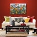 Original Large Abstract Painting Modern Contemporary Flowers Texture ... 24 x 36 ... Please see close ups