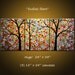 Original Large Abstract Painting Modern Contemporary Landscape Trees ... Ready to hang ...24" x 54" ... "Endless Stars" by Amy Giacomelli