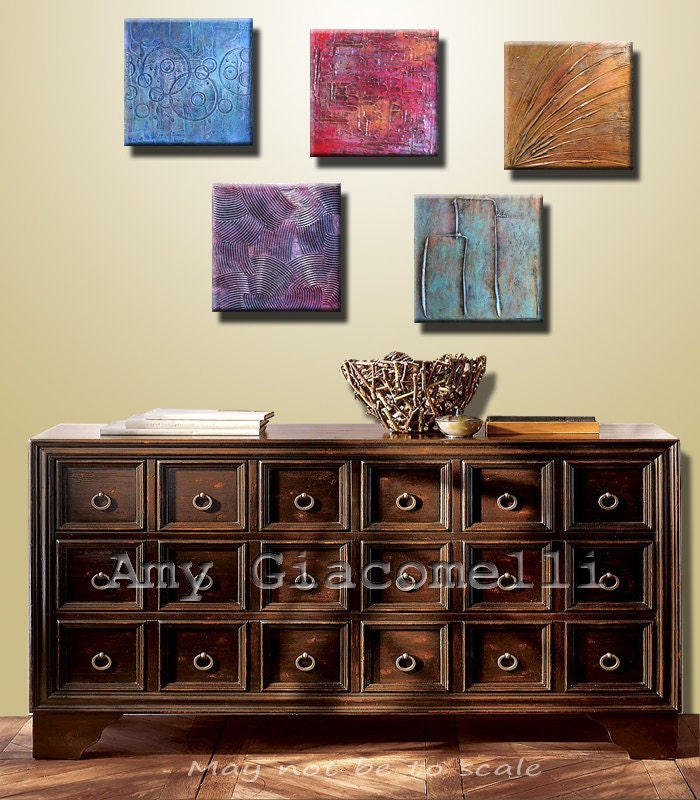 Abstract Painting Large Modern Contemporary Heavy Texture ... 50 x 10 ... The Last Flight, Amy Giacomelli