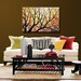 Original Large Abstract Painting Modern Contemporary Landscape... 24" x 36" ... Light Up the Night