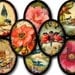 Flora and Fauna ovals collage sheet in 30 x 40 mm -- piddix no. 793
