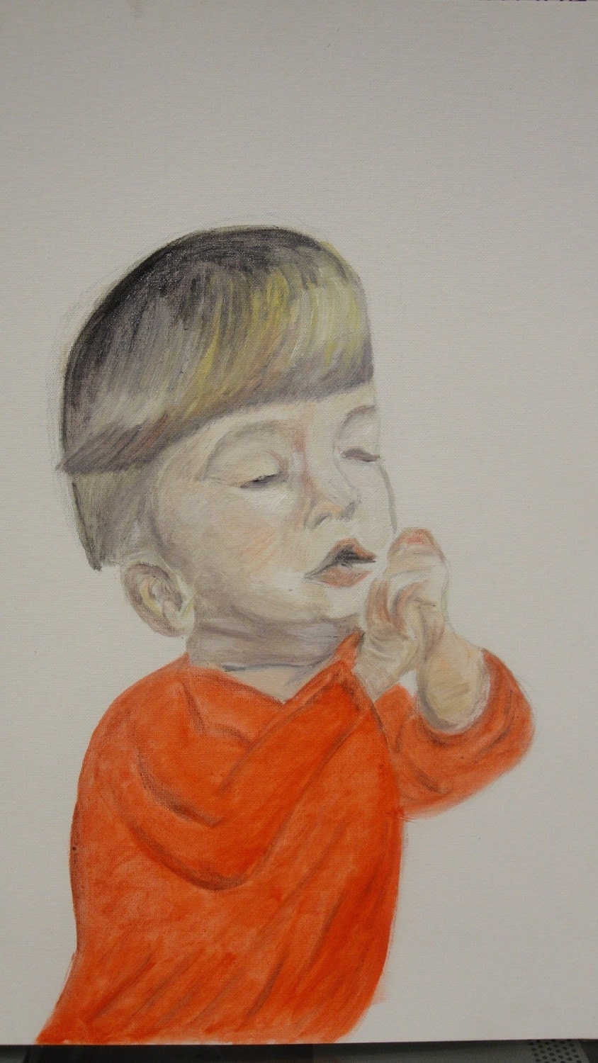 2 Chris At Prayer Greeting Cards with Envelopes Included (5x3)