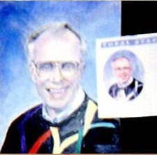 Bill White, Senior Pastor Bethel Lutheran Church, Madison, Wisconsin Showing How a Commissioned Work Would Look by Marilyn  without Frame  (18 x 24)  (There are many smaller products I do from one painting)