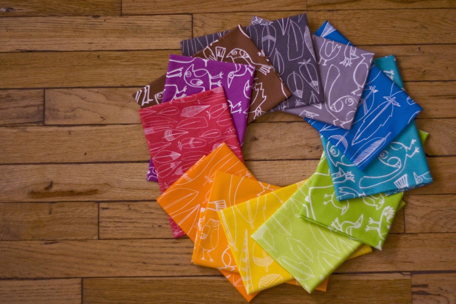 Flock-  Your Choice Four Quarter Yard Set