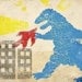 Godzilla 6x6 Print