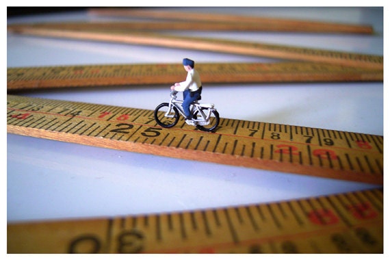 Cyclist - 6x4 Miniature Photography