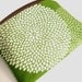Little Zipper pouch Coin Purse Gadget Case ECO Friendly Padded Earth Green Leaf