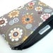 Flower Zipper Pouch Coin Purse Eco Friendly Little Gadget Case Padded - NEW Groove Flowers