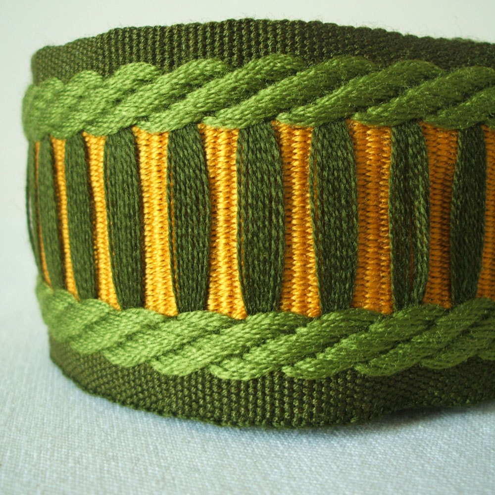 vintage emerald twist trim 55mm wide 2 yards