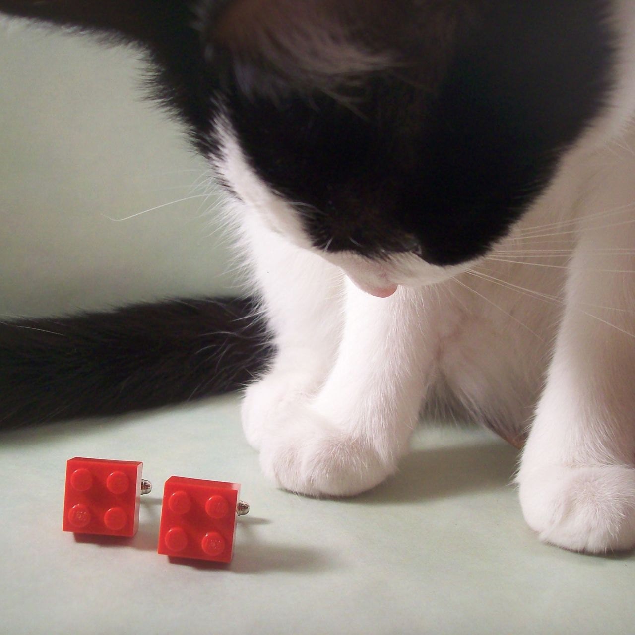 Red Lego Cuff Links