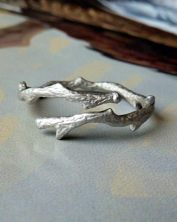 Silver Bypass Branch Ring