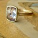 Rose Cut Periwinkle Sapphire Ring