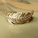 Champagne Diamond Feather Ring
