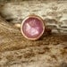 Round Rose Cut Pink Sapphire Ring