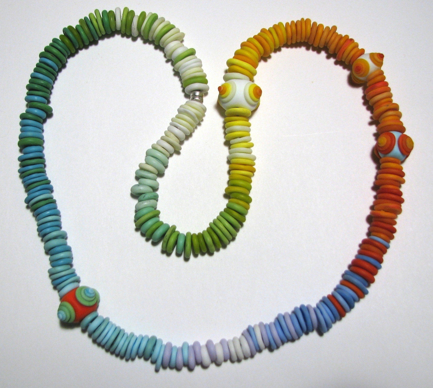 Flameworked Glass Gradient Necklace