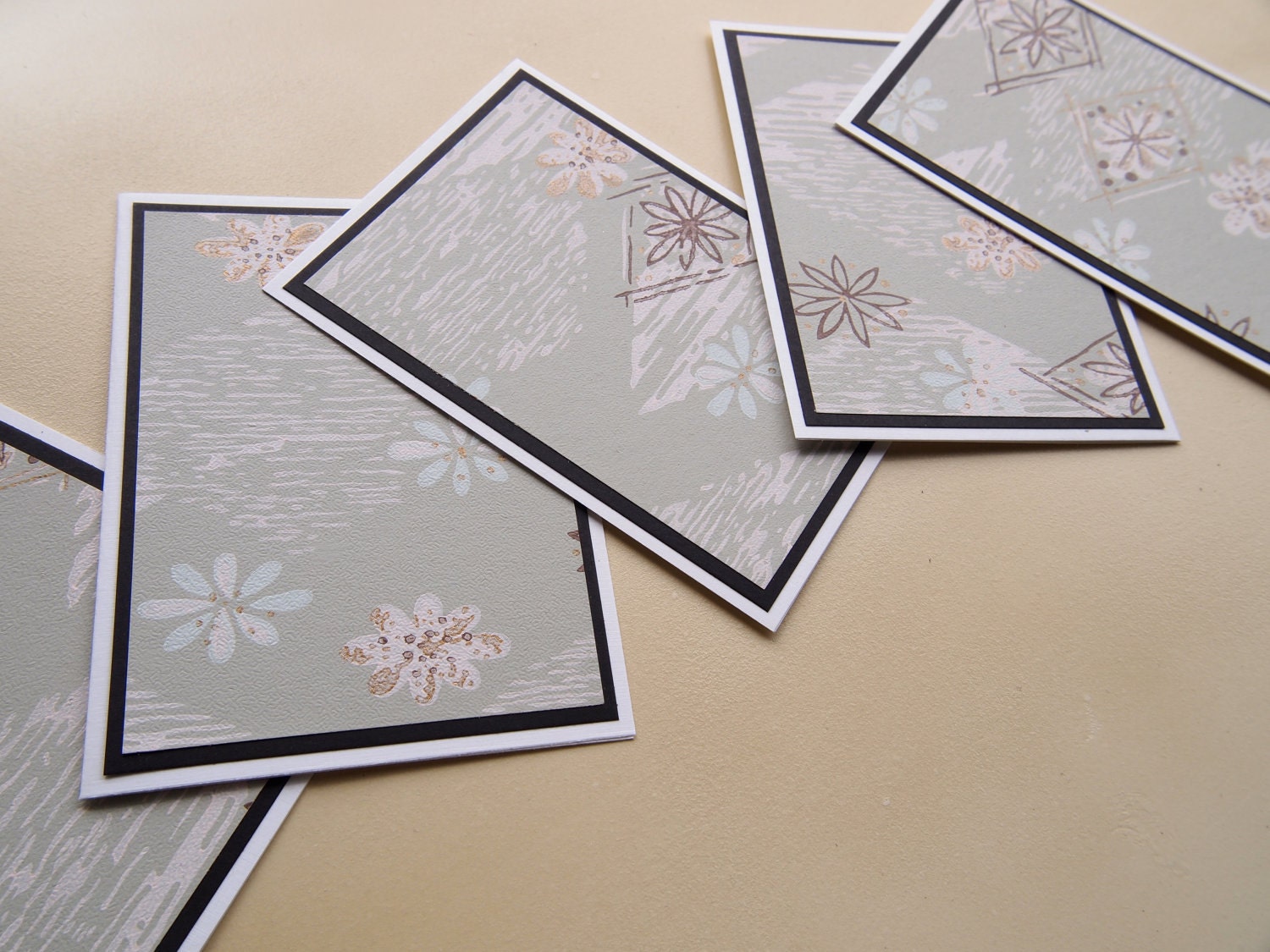 Vintage Wallpaper Note Cards
