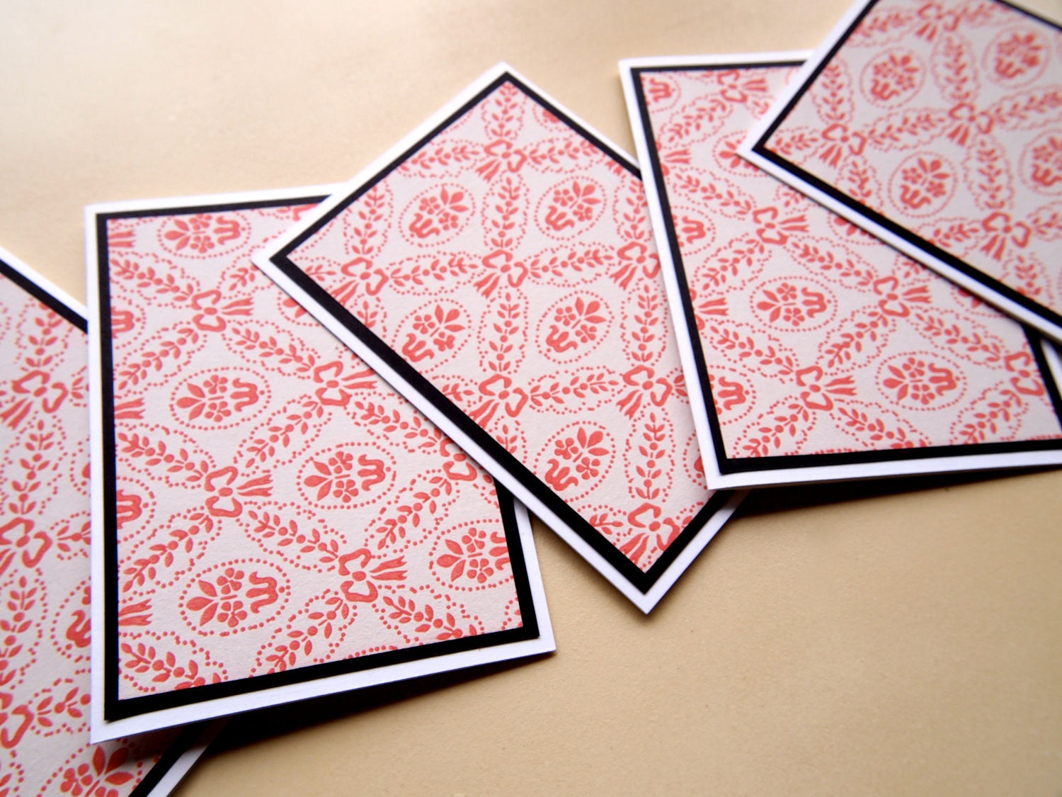 Vintage Wallpaper Note Cards