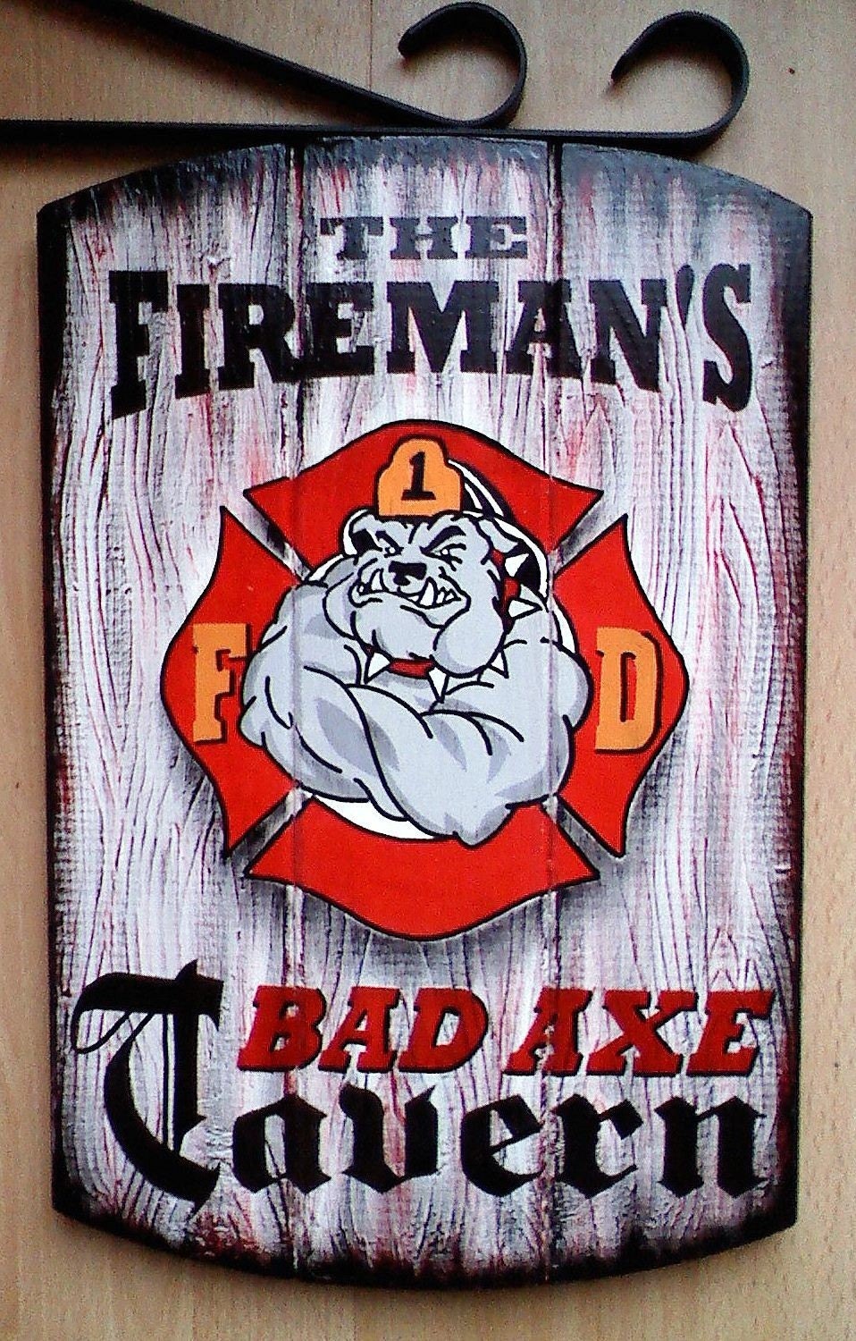 Firemans Tavern Sign, Firefigter Pub Sign-Fire Dept Bar