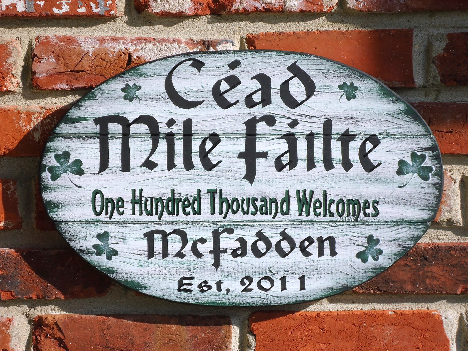 Irish Welcome Sign