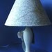 Recycled map lamp Dallas Texas