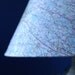 Recycled map lamp Dallas Texas