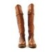 70s Campus Boots with Cuff / Mahogany Brown Leather / Women's sz 6