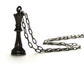 Black Queen Chess Necklace