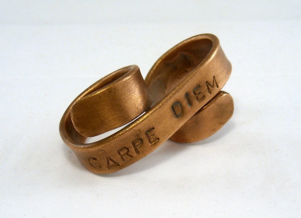 Custom Two Finger Ring - Define Yourself Tattoo Banner style ring