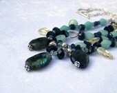 Necklace--Blue Amazonite and Spectrolite  JN235