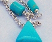 Necklace--Turquoise and Silver   JN222
