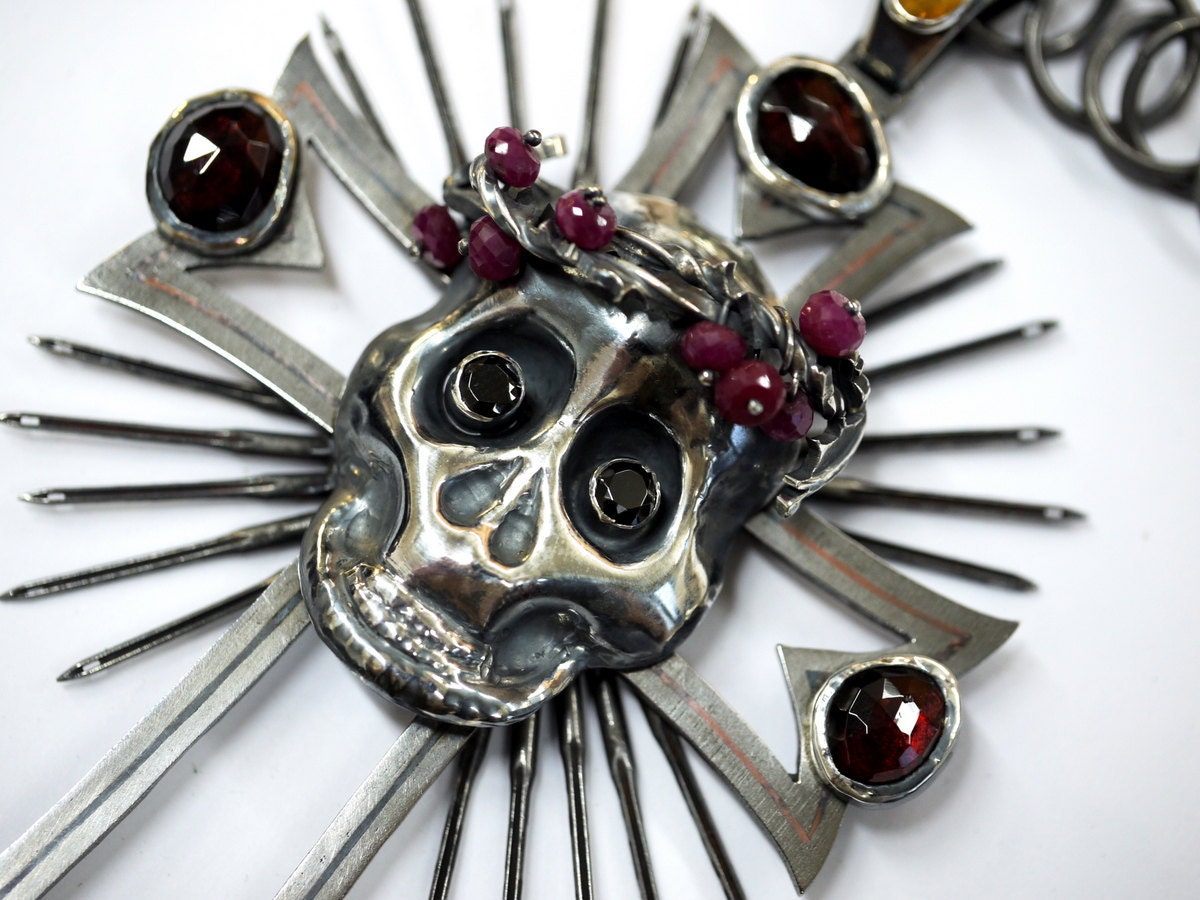 Spoon Skull Pectoral Cross