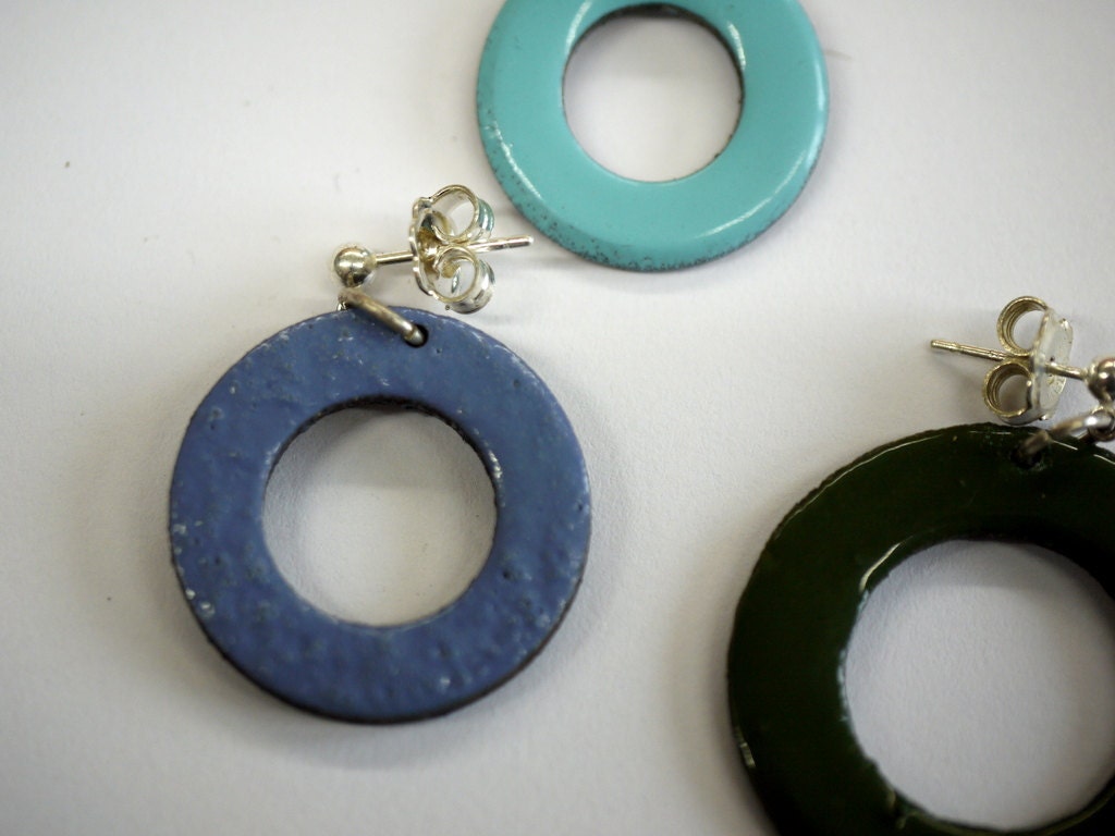 Iron Washer Mix and Match Earring Trio