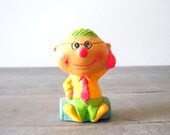 Vintage Still Bank Neon Paper Mache Geek Man Techie