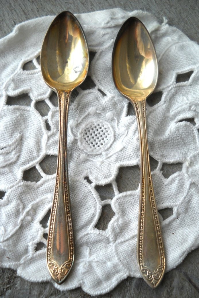 FREE SHIP USA 12 Vintage Silverplate Demitasse Spoons G Bryan England