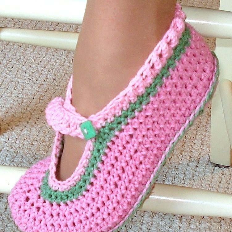 Crochet Pattern 11 Mary Jane Slippers Women and Kids PDF