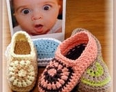 Toddler Crochet Pattern Slippers Sunburst Loafers PDF19 Emailed