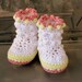 Crochet Pattern 18 Baby Booties Raindrop Boots PDF