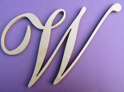 FANCY SCHMANCY 12 inch unfinished letter