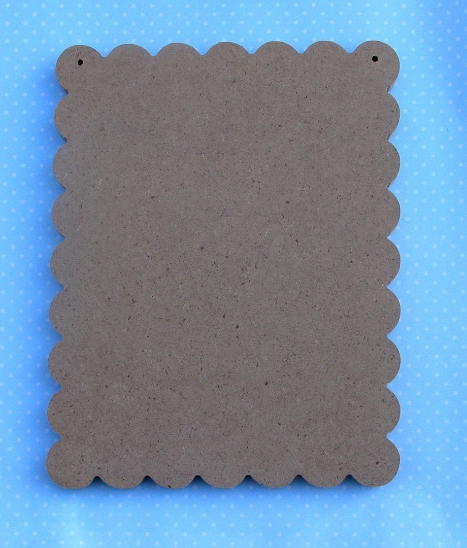 5x7 SCALLOP BOARD unfinished MDF shape