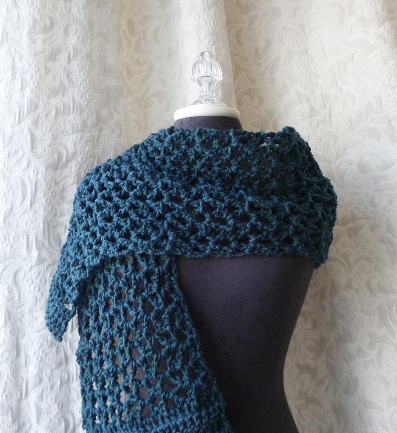 Fine Romance Wrap in teal