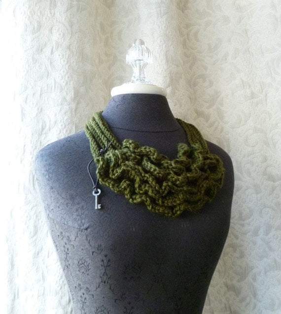 Bustle Collar - Wild West Series. Wearable Fiber Art.