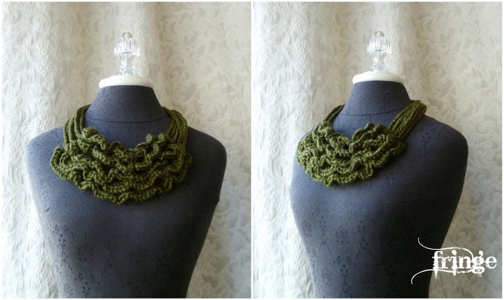 Bustle Collar - Wild West Series. Wearable Fiber Art.