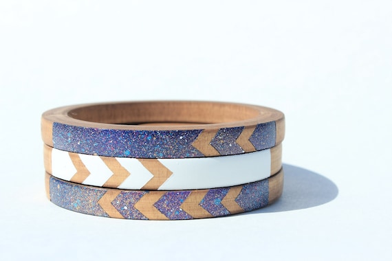 Set of Skinny Bangles- Natasha K.- XS-XL